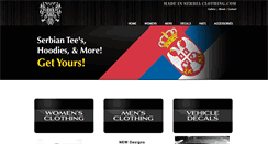 Desktop Screenshot of madeinserbiaclothing.com