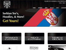 Tablet Screenshot of madeinserbiaclothing.com